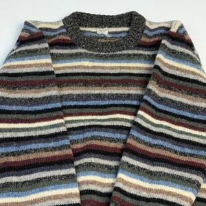 Made in Italy Vintage Striped Multicolor Wool Sweater M WPL Tag 1960's